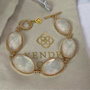 Kendra Scott Gold Bracelet with Opalescent Stones